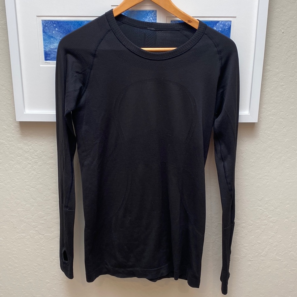 Lululemon Swiftly Tech Long-Sleeve Shirt-Black, 8